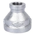 Prosource Exclusively Orgill Reducing Pipe Coupling, 1 x 38 in, Threaded, Malleable Steel, SCH 40 Schedule PPG240-25X10